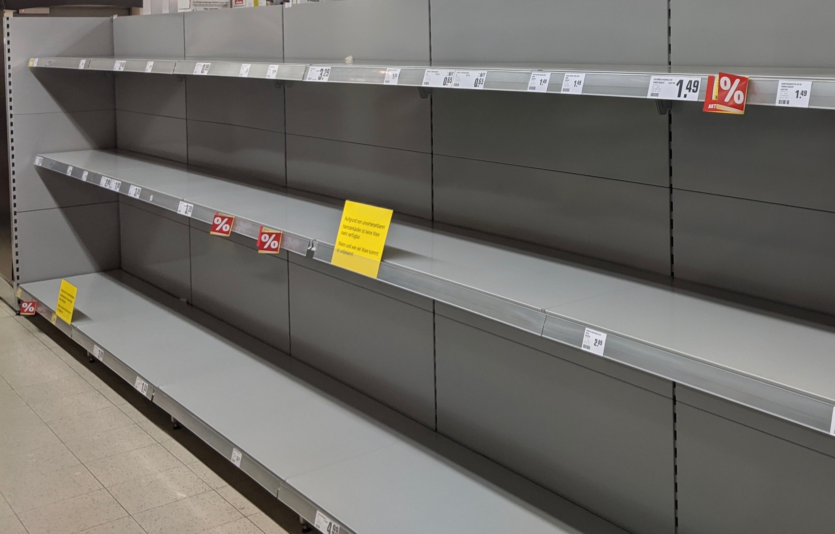 Replace the empty toilet paper aisles with tree-free toilet paper 2020 Toilet Paper Shortage